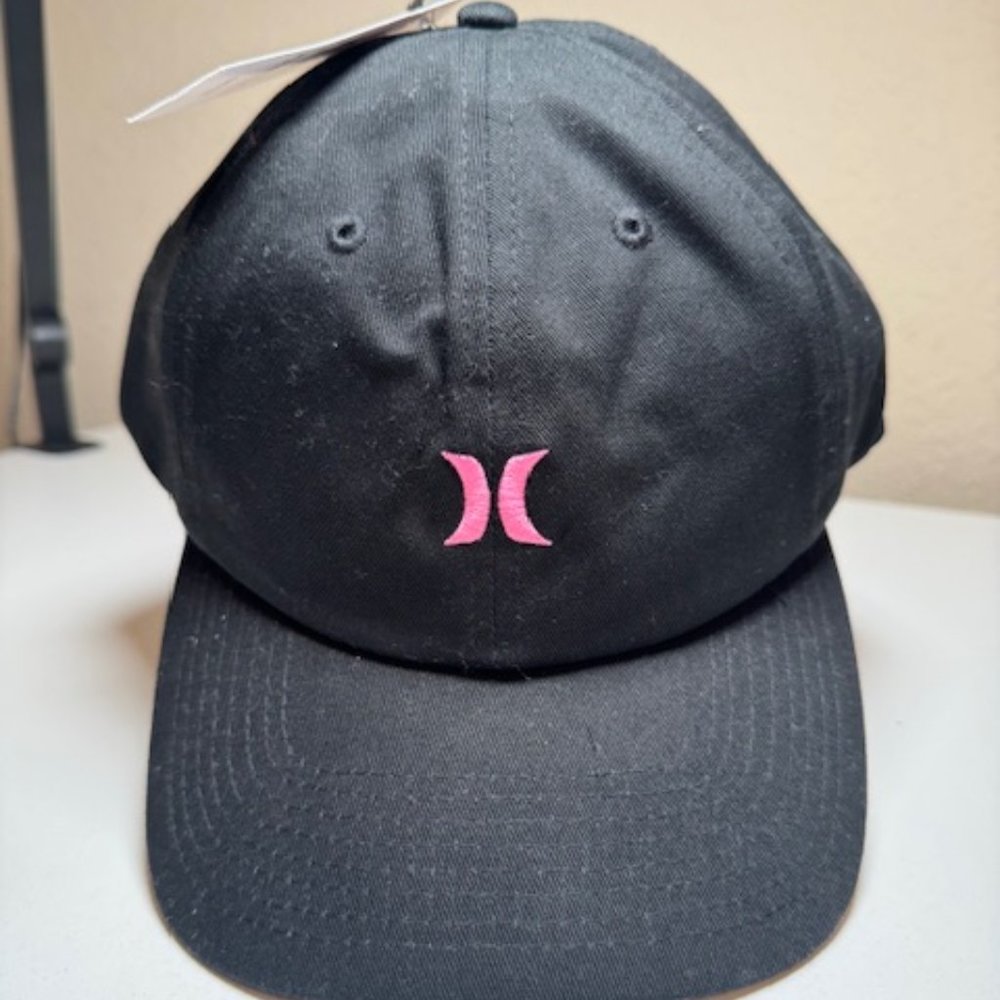 Hurley MOM Iconic Hat Black/Pink SnapBack hat new with tags